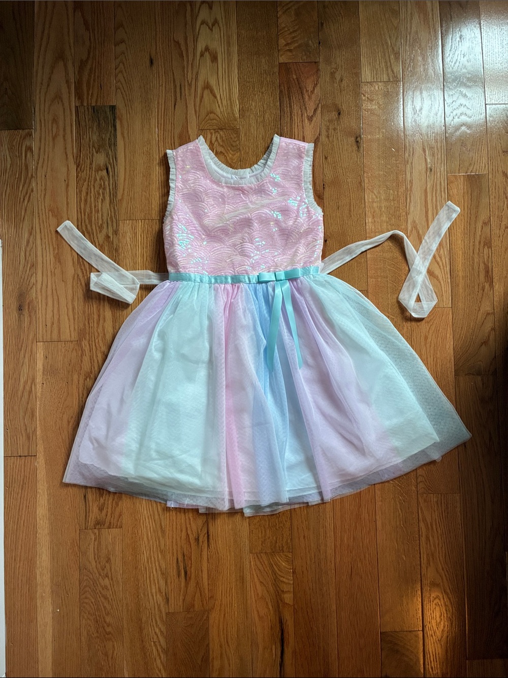 Jona Michelle Pastel Pink and Blue Tulle Party Dress